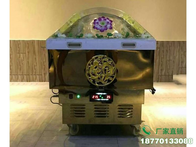 南京灵堂瞻仰冰棺